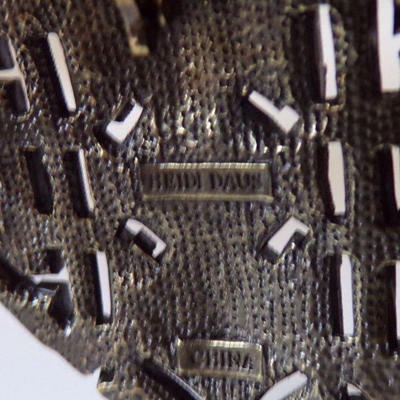 Vintage Hedi Daus Art Deco Pendant Brooch Swarovski Crystals Bronze Tone.  2939 - Picture 5 of 5